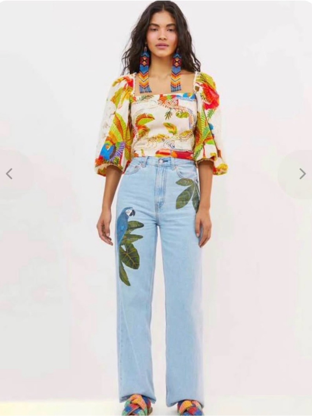 Farm Rio Forest Birds blouse - Size Small - Picture 6 of 9